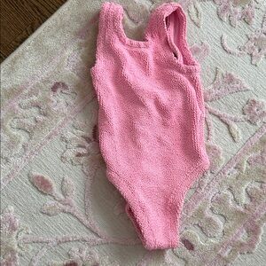 Hunza G Baby Pink Kids one piece swim